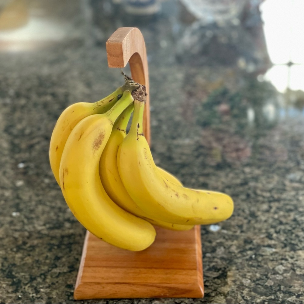 Wooden Banana Holder Vintage Kitchenware